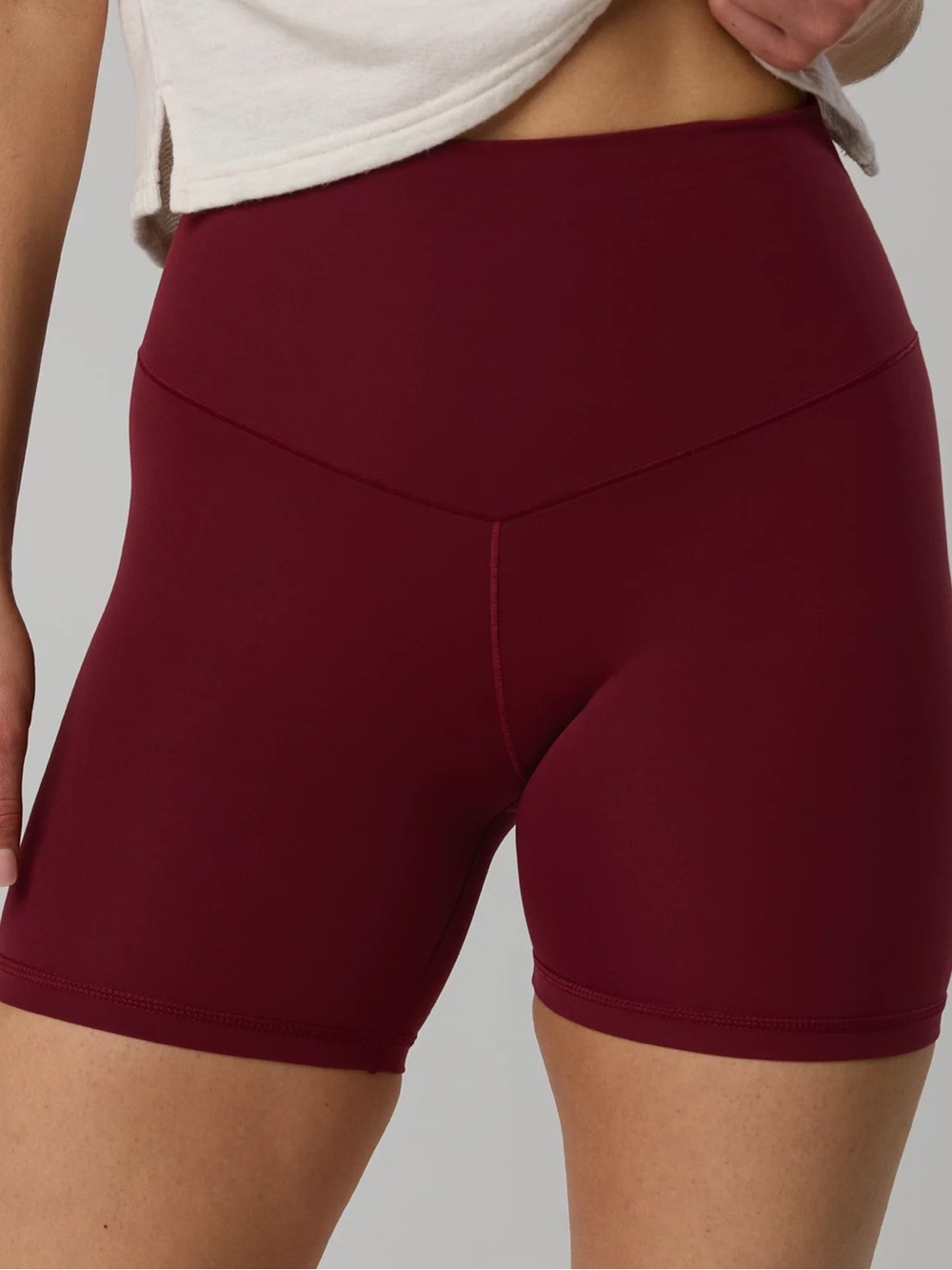 Aerie Real Me XTRA High Waisted 5" Bike Short | Deep Ruby